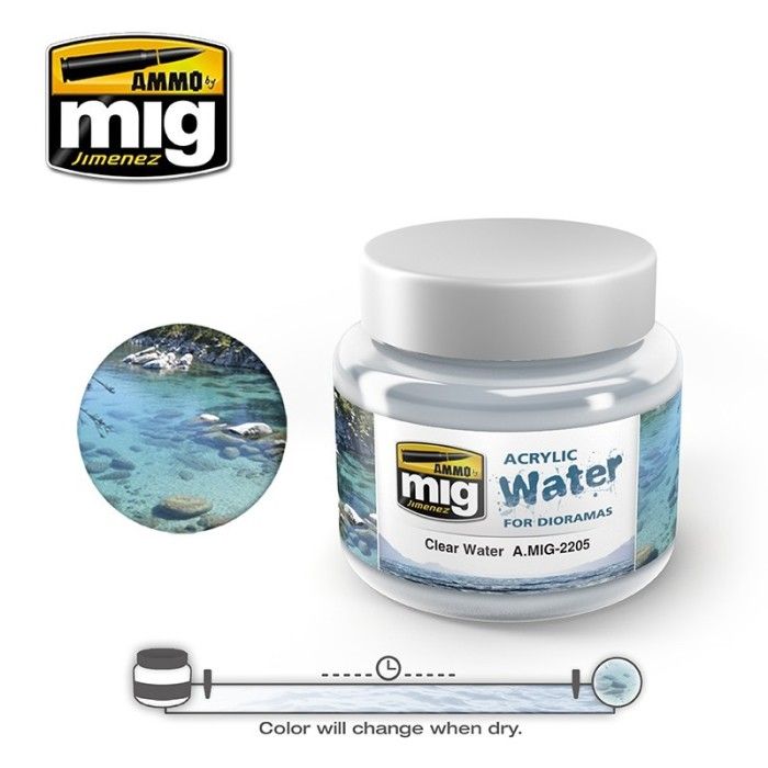 Mig Jimenez water effecten verf A.MIG-2205 helder water