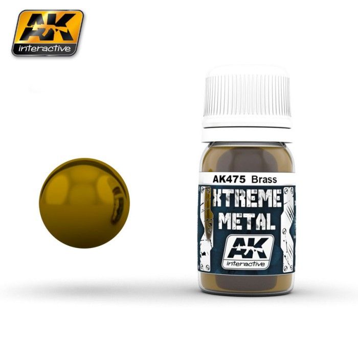 Verf AK Interactive AK475 Xtreme Metaalkleur Messing 30 ml