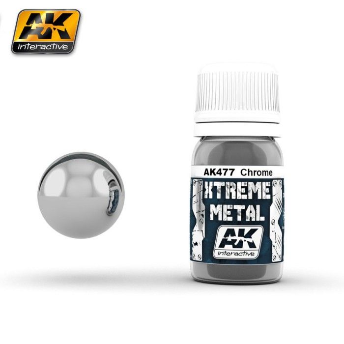 Verf AK Interactive AK477 Xtreme Metaalkleur Chroom 30 ml