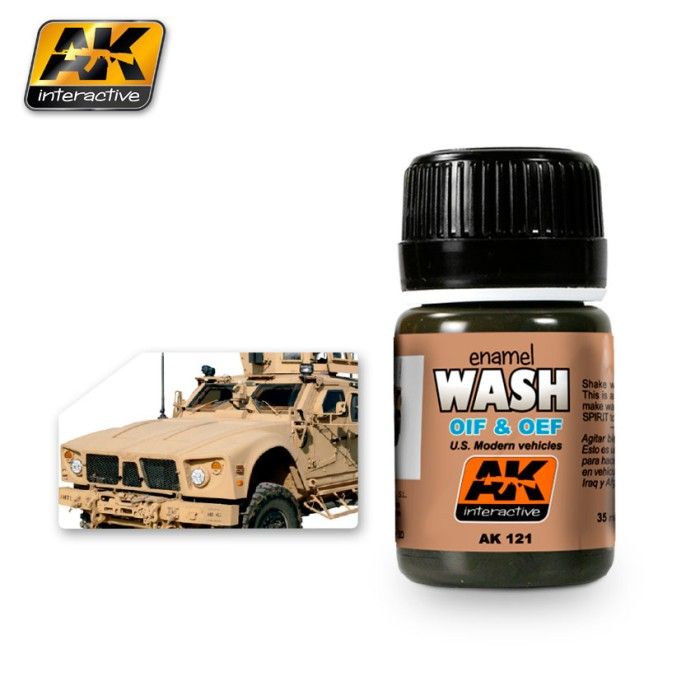 Verf AK Interactive Weathering AK121 Wash Voor OIF & OEF Amerikaanse voertuigen