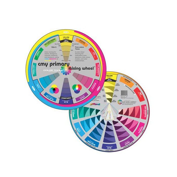 Gemengde kleuren en harmonie cirkel (diameter 13 cm )