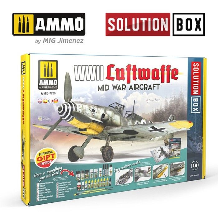 SOLUTION BOX Tweede Wereldoorlog Luftwaffe Midden-Oorlog Vliegtuig