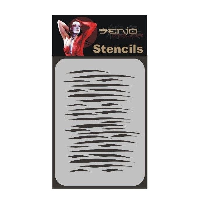 Stencil senjo kleuren Zebra 1 A4