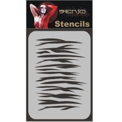 Stencil senjo kleuren Zebra 2 A4