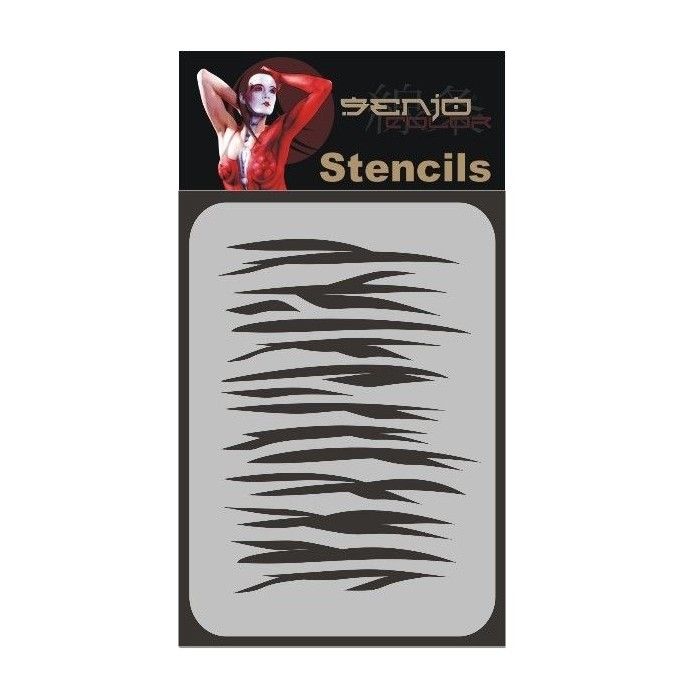 Stencil senjo kleuren Zebra 2 A4