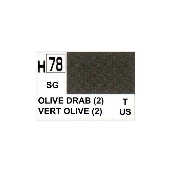 Waterige Hobby-kleurenverf H078 Olive Drab (2)