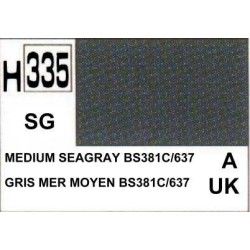 Waterige verven H335 Medium Seagray BS381C/637