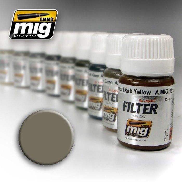 Verf Mig Jimenez Filters A.MIG-1505 Grijs voor Geel Zand